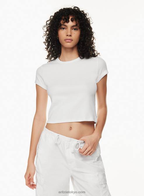 リブクルーネックTシャツ P2L80170 アリツィア・フルトンTシャツ