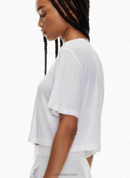 リネンクルーネックTシャツ P2L801719 アリツィア ファンデーション リラックスTシャツ