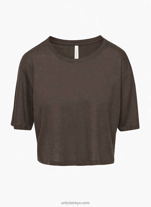 リネンクルーネックTシャツ P2L801720 アリツィア ファンデーション リラックスTシャツ