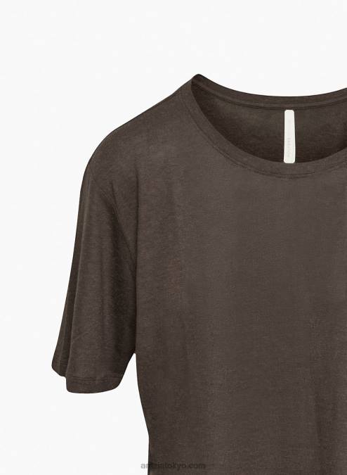 リネンクルーネックTシャツ P2L801720 アリツィア ファンデーション リラックスTシャツ