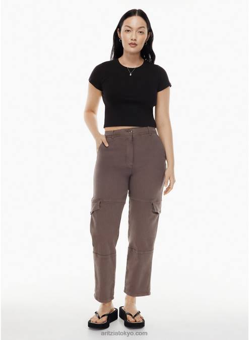 リブクルーネックTシャツ P2L80176 Aritzia Go-To Tシャツ