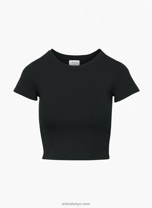 リブクルーネックTシャツ P2L80176 Aritzia Go-To Tシャツ