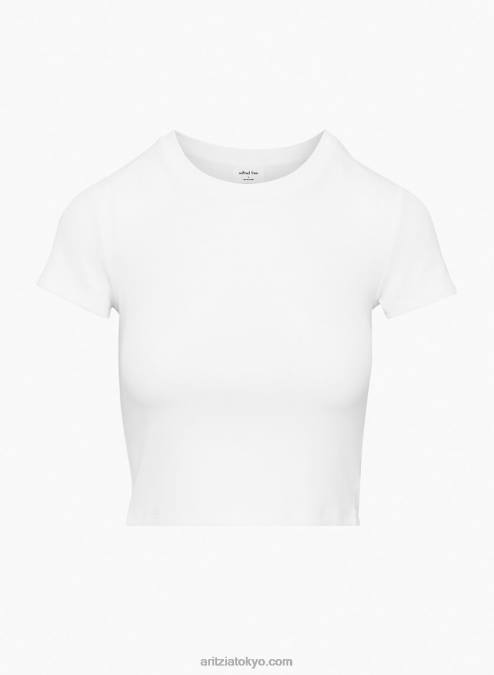 リブクルーネックTシャツ P2L80177 Aritzia Go-To Tシャツ