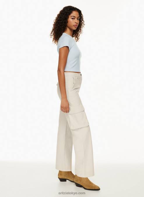 リブクルーネックTシャツ P2L80178 Aritzia Go-To Tシャツ