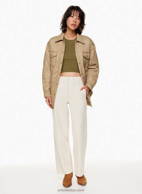 リブクルーネックTシャツ P2L80179 Aritzia Go-To Tシャツ