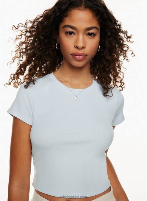 リブクルーネックTシャツ P2L80180 Aritzia Go-To Tシャツ