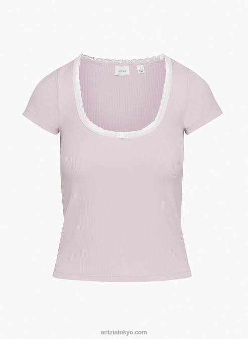スクープネック Tシャツ P2L801809 アリツィア アクア Tシャツ