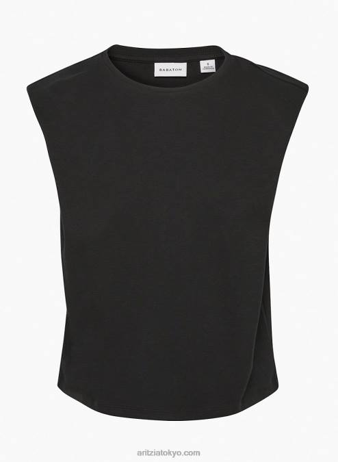 ショルダーパッド付きクルーネックTシャツ P2L801868 アリツィア ショルダーパッドTシャツ