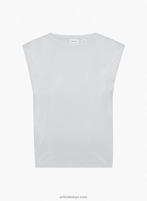 ショルダーパッド付きクルーネックTシャツ P2L801872 アリツィア ショルダーパッドTシャツ