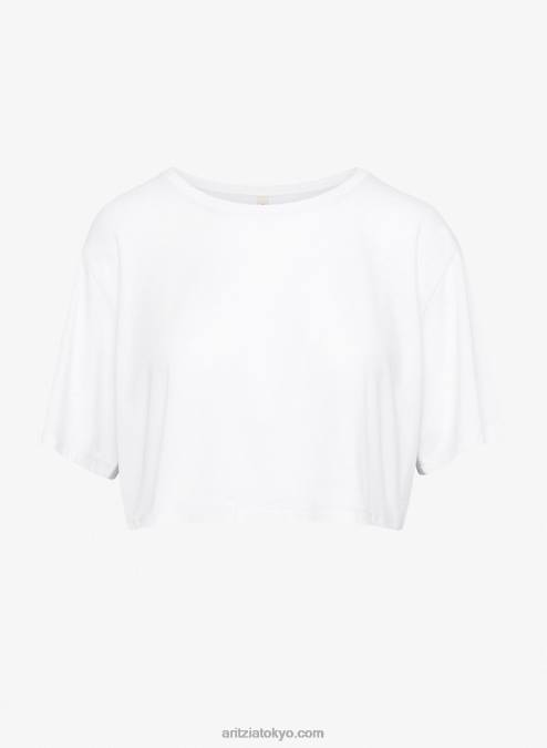クロップドピマコットン クルーネックTシャツ P2L801907 アリツィア ファンデーション リラックスTシャツ