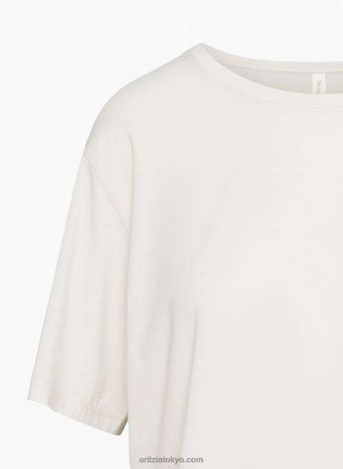 クロップドピマコットン クルーネックTシャツ P2L801908 アリツィア ファンデーション リラックスTシャツ