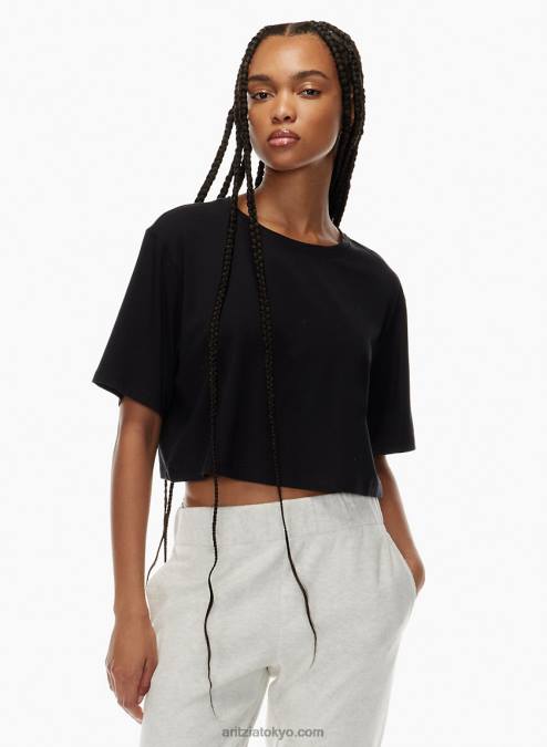 クロップドピマコットン クルーネックTシャツ P2L801908 アリツィア ファンデーション リラックスTシャツ