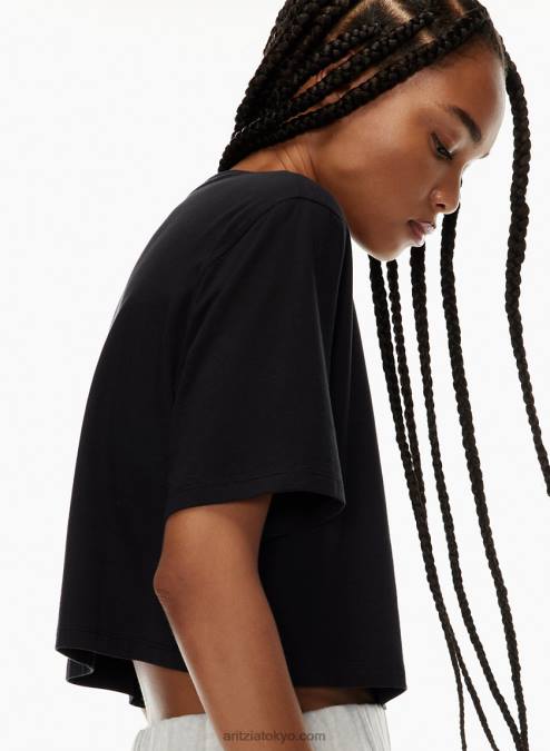 クロップドピマコットン クルーネックTシャツ P2L801908 アリツィア ファンデーション リラックスTシャツ