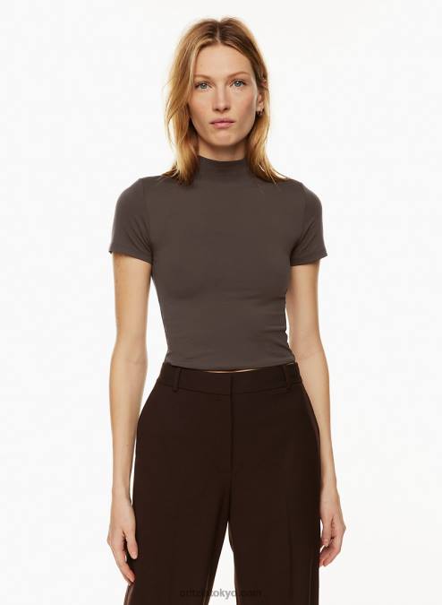 モックネックTシャツ P2L801995 Aritzia Contour Mockneck Shortsleeve