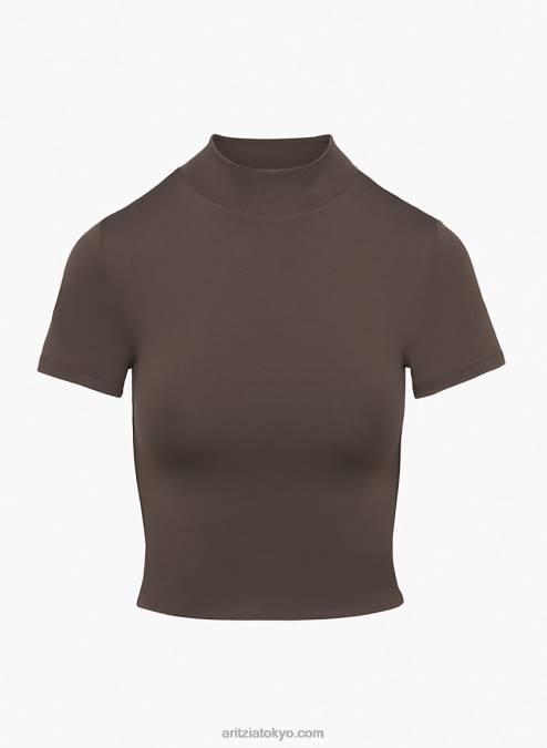 モックネックTシャツ P2L801995 Aritzia Contour Mockneck Shortsleeve