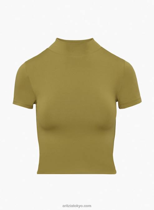 モックネックTシャツ P2L801996 Aritzia Contour Mockneck Shortsleeve