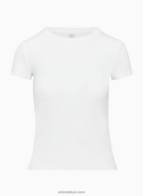 リブクルーネックTシャツ P2L802014 Aritzia Go-To Hip Tシャツ
