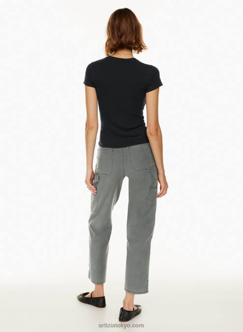 リブクルーネックTシャツ P2L802014 Aritzia Go-To Hip Tシャツ