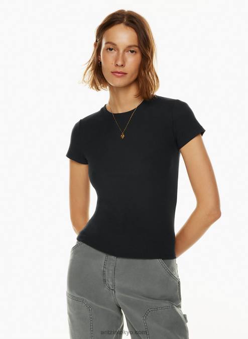 リブクルーネックTシャツ P2L802015 Aritzia Go-To Hip Tシャツ