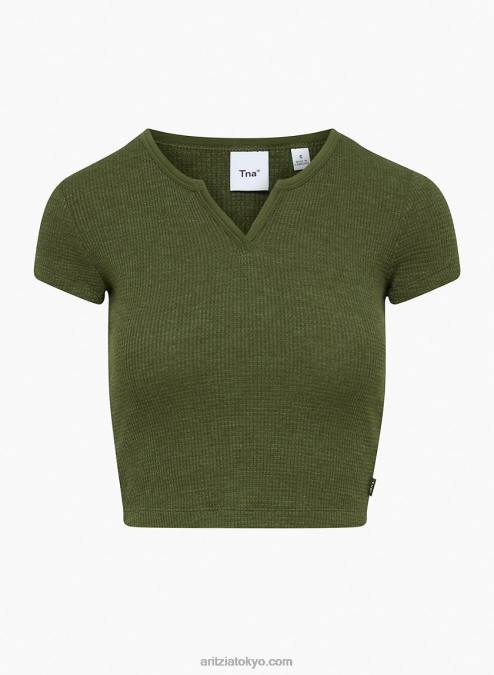 ノッチサーマルTシャツ P2L802072 アリツィア ワッフルノッチTシャツ