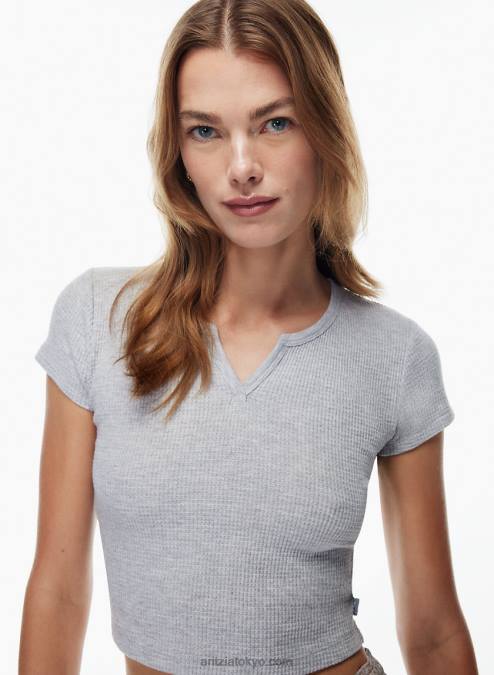 ノッチサーマルTシャツ P2L802077 アリツィア ワッフルノッチTシャツ