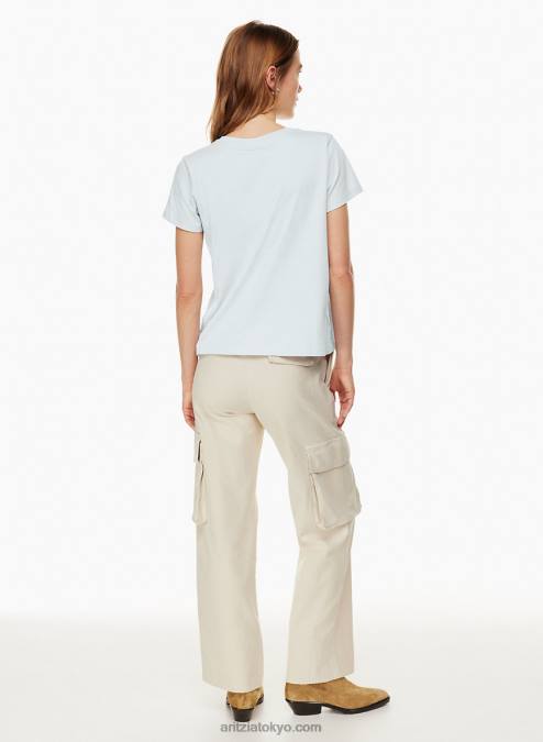 コットンクルーネックTシャツ P2L802125 Aritzia Major Tシャツ