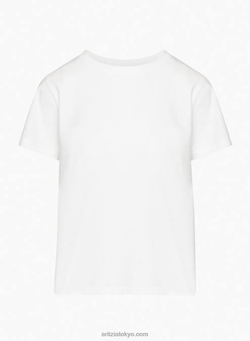 コットンクルーネックTシャツ P2L802126 Aritzia Major Tシャツ