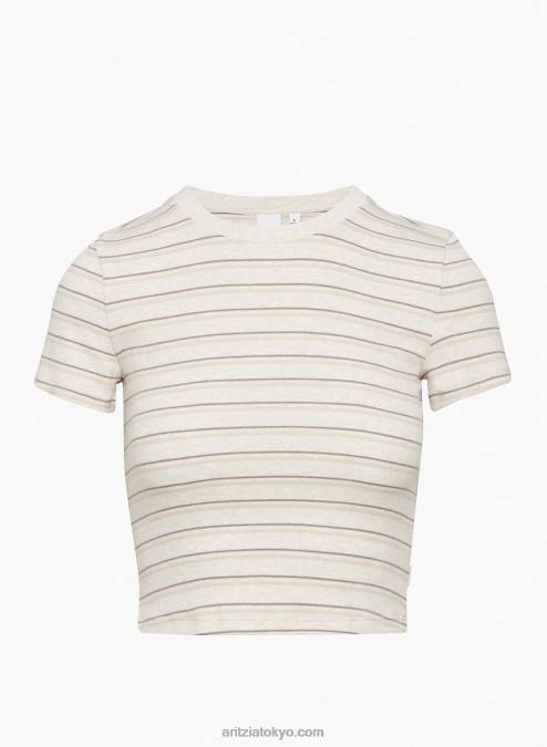 リブ クルーネック Tシャツ P2L802278 アリツィア リブ クロップド Tシャツ