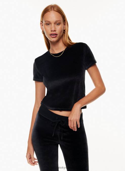 ベロア クルーネック Tシャツ P2L802283 アリツィア アンリ Tシャツ