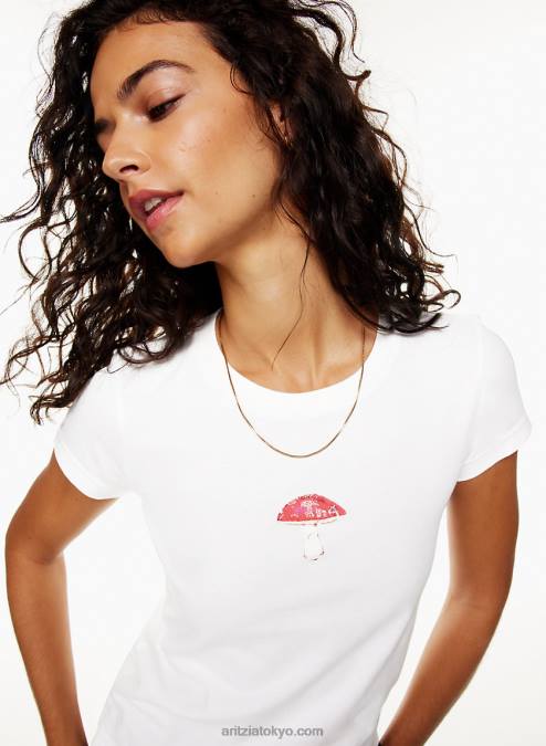 スリムフィットクルーネックTシャツ P2L802307 Aritzia Sonny Tシャツ