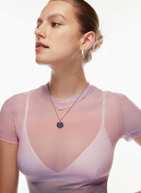 シアー クルーネック Tシャツ P2L802321 Aritzia Dixie Tシャツ