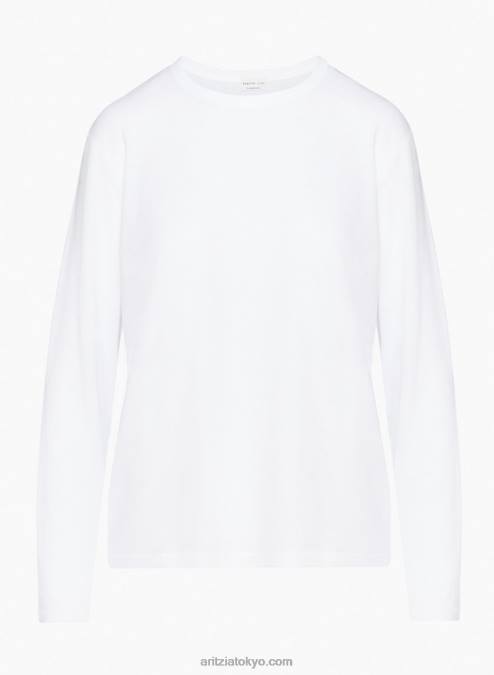 ロングスリーブクルーネックラグジュアリーTシャツ P2L802362 Aritzia Helwig Longsleeve
