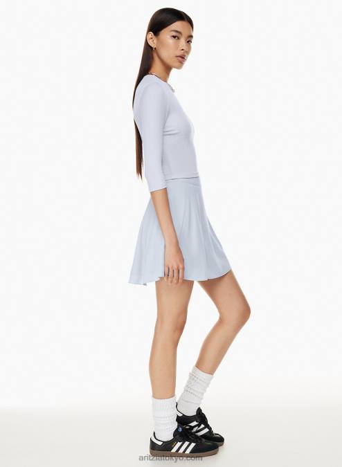 リブTシャツ 七分袖 P2L8034 Aritzia Bliss 七分袖Tシャツ