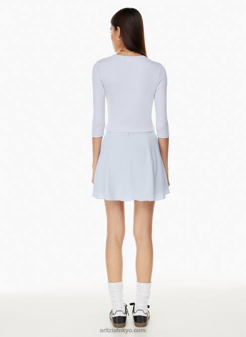 リブTシャツ 七分袖 P2L8034 Aritzia Bliss 七分袖Tシャツ
