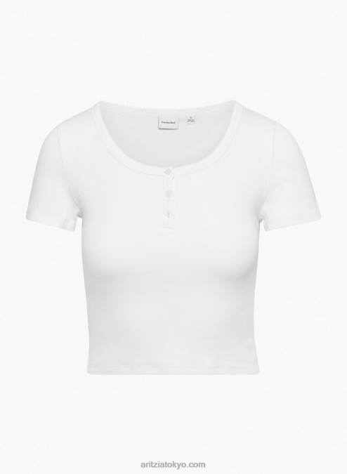 スクープネックヘンリーTシャツ P2L8037 アリツィア パフェ Tシャツ