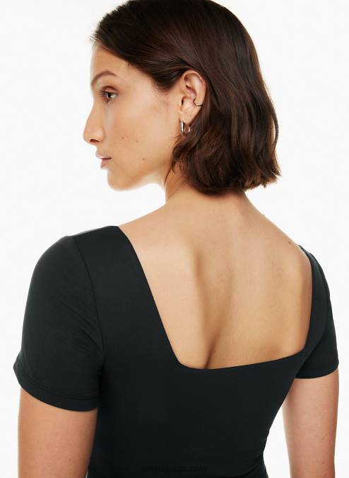 クロップド スクエアネック Tシャツ P2L80372 Aritzia Contour Squareneck Shortsleeve T-Shirt