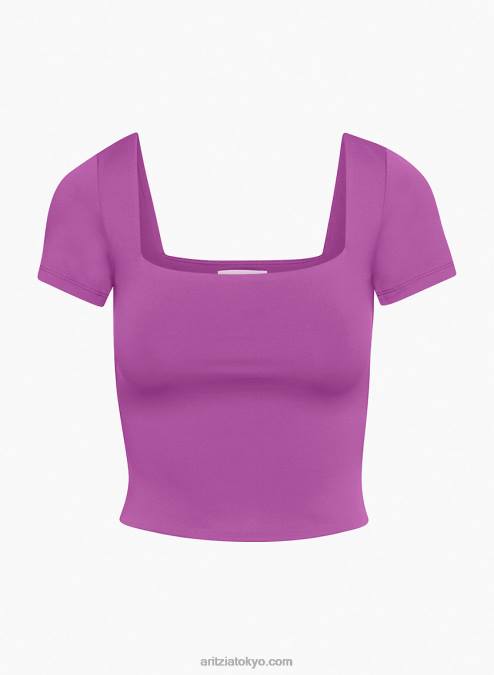 クロップド スクエアネック Tシャツ P2L80374 Aritzia Contour Squareneck Shortsleeve T-Shirt