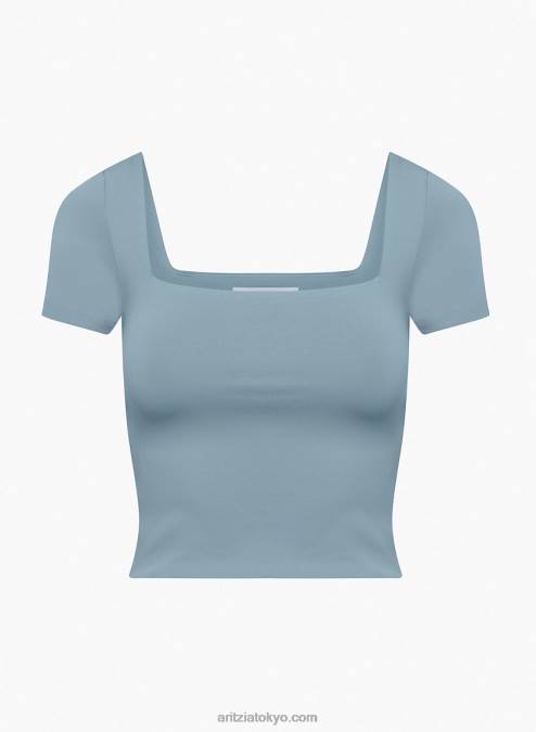 クロップド スクエアネック Tシャツ P2L80375 Aritzia Contour Squareneck Shortsleeve T-Shirt