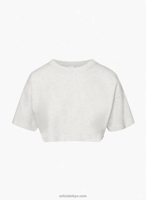 クロップド クルーネック Tシャツ P2L80415 アリツィア レイドバック Tシャツ