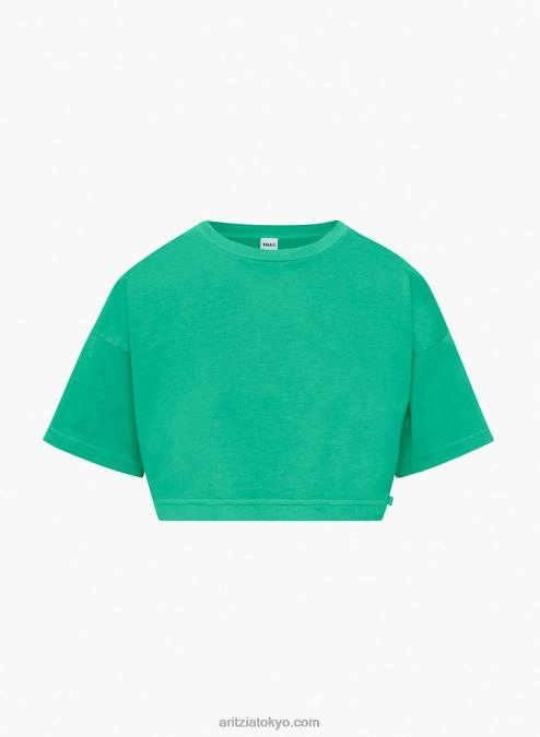 クロップド クルーネック Tシャツ P2L80420 アリツィア レイドバック Tシャツ