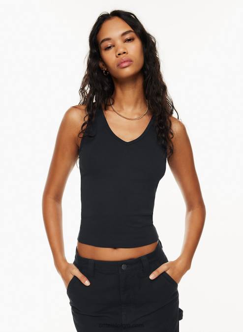 リブ V ネック タンクトップ P2L801470 Aritzia Madison タンク