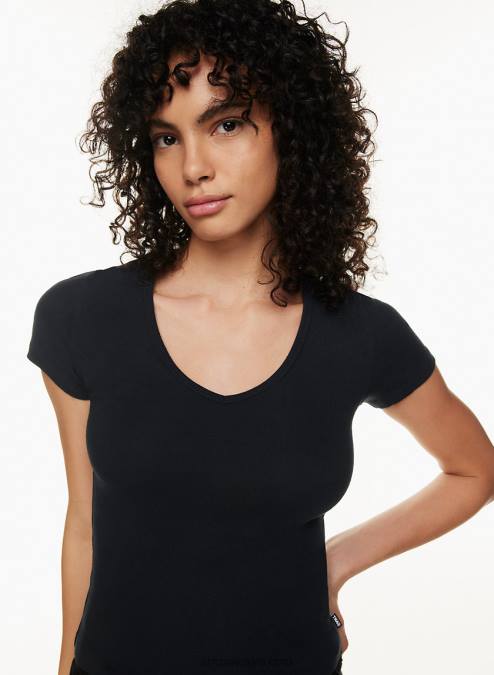 リブVネックTシャツ P2L80160 アリツィア ハビットTシャツ