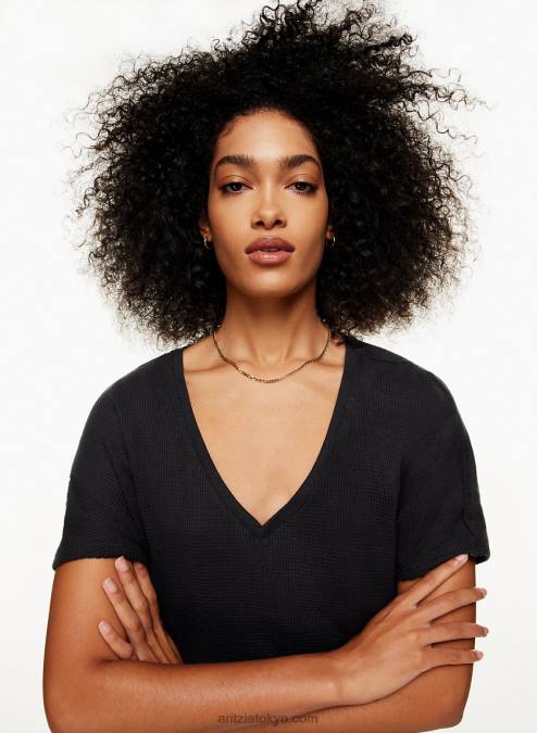 VネックサーマルTシャツ P2L801647 アリツィアベリーTシャツ