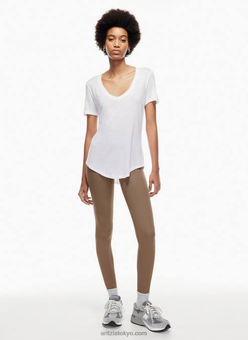 リネンVネックTシャツ P2L801669 アリツィア ファンデーション VネックTシャツ