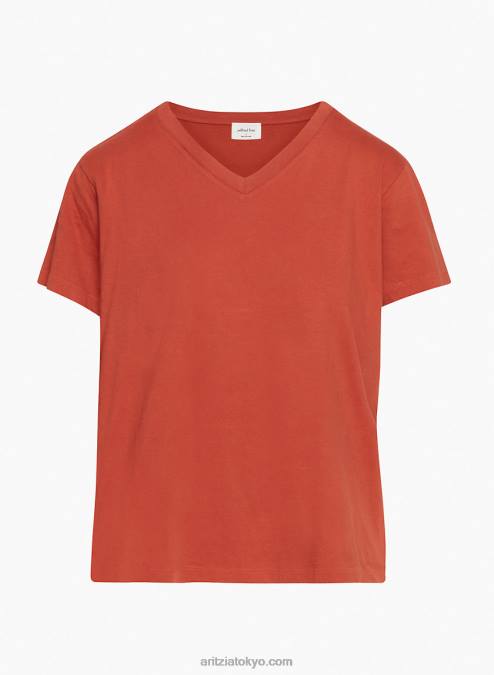 VネックコットンTシャツ P2L802056 アリツィア エレメンタルTシャツ