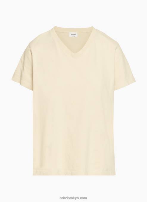 VネックコットンTシャツ P2L802057 アリツィア エレメンタルTシャツ
