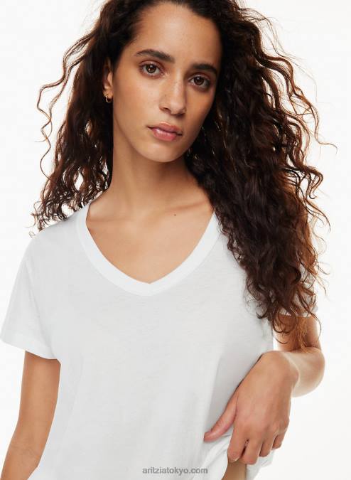 VネックTシャツ P2L802279 アリツィア 必須 Tシャツ