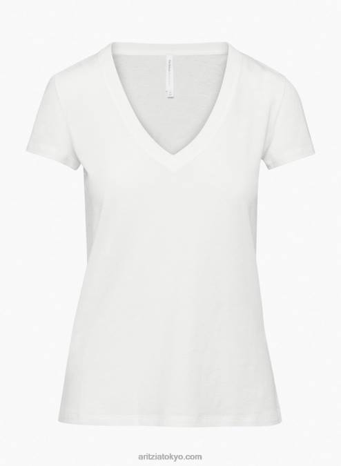 クラシックVネックTシャツ P2L802353 アリツィア アウトラインTシャツ