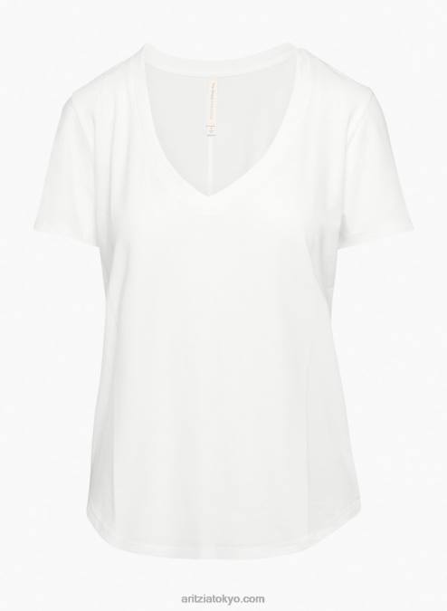 ピマコットン Vネック Tシャツ P2L80736 アリツィア ファンデーション Vネック Tシャツ