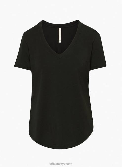 ピマコットン Vネック Tシャツ P2L80737 アリツィア ファンデーション Vネック Tシャツ